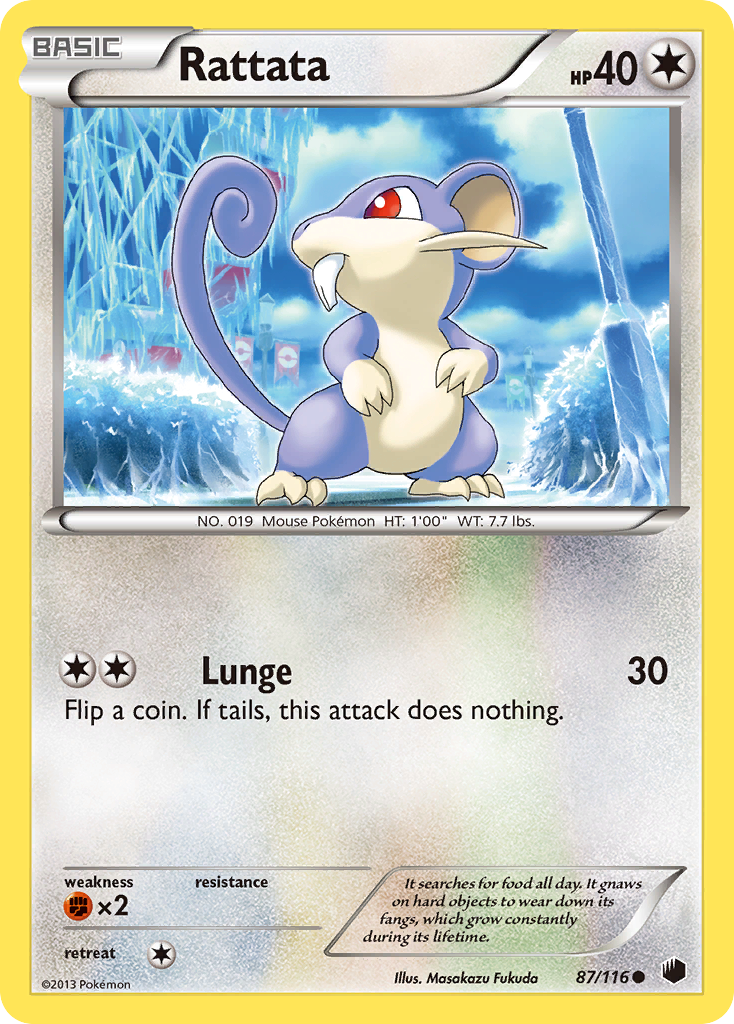 Plasma Freeze Rattata #87/116